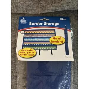 Carson Dellosa Publishing Border Storage Pocket Chart Blue 41" x 25" New
